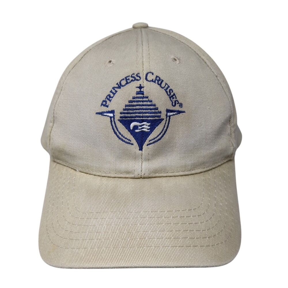 Princess Cruises Slideback Hat Tan One Size Adjustable Embroidered Fahrenheit